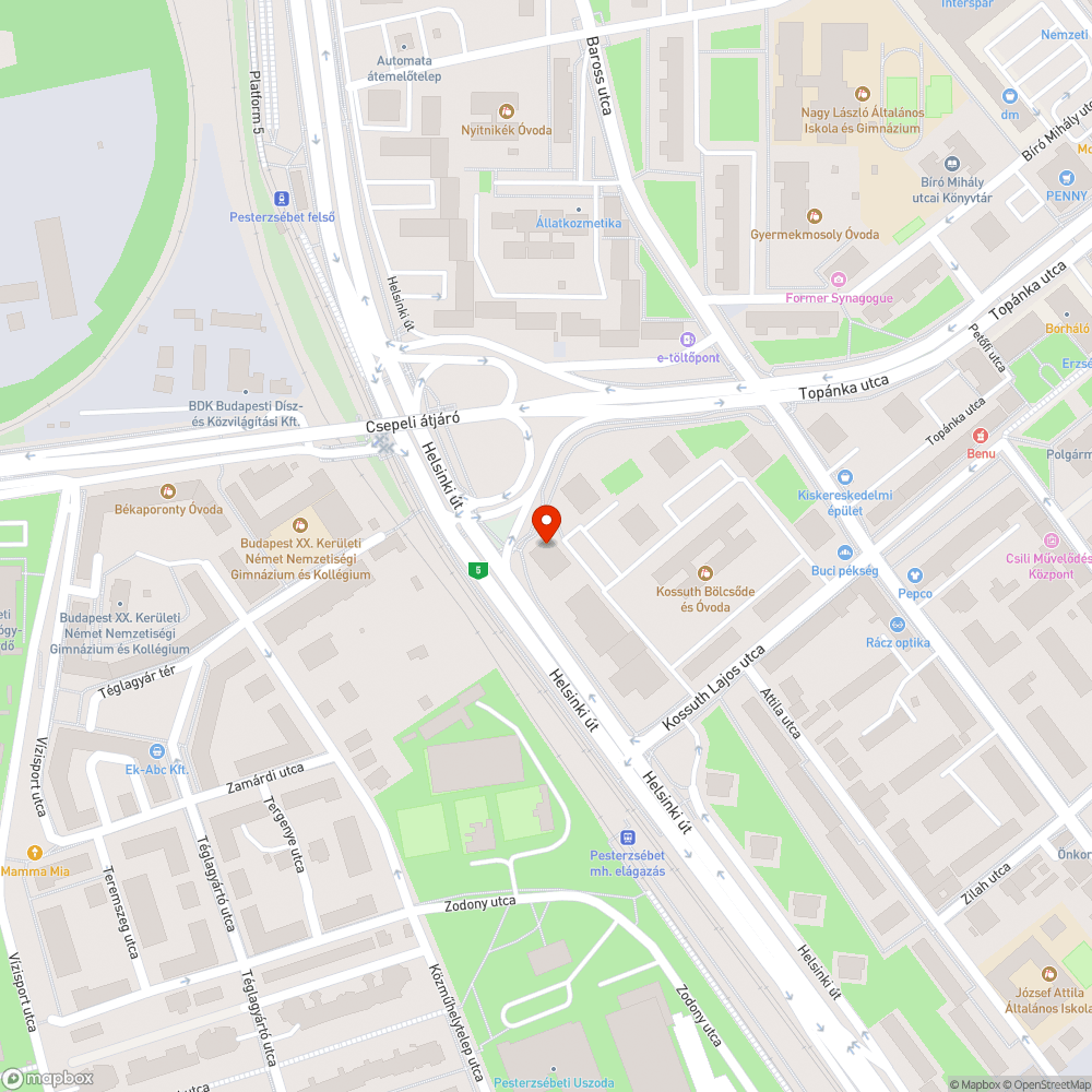 Parkolóhely foglalás bejelentés helye