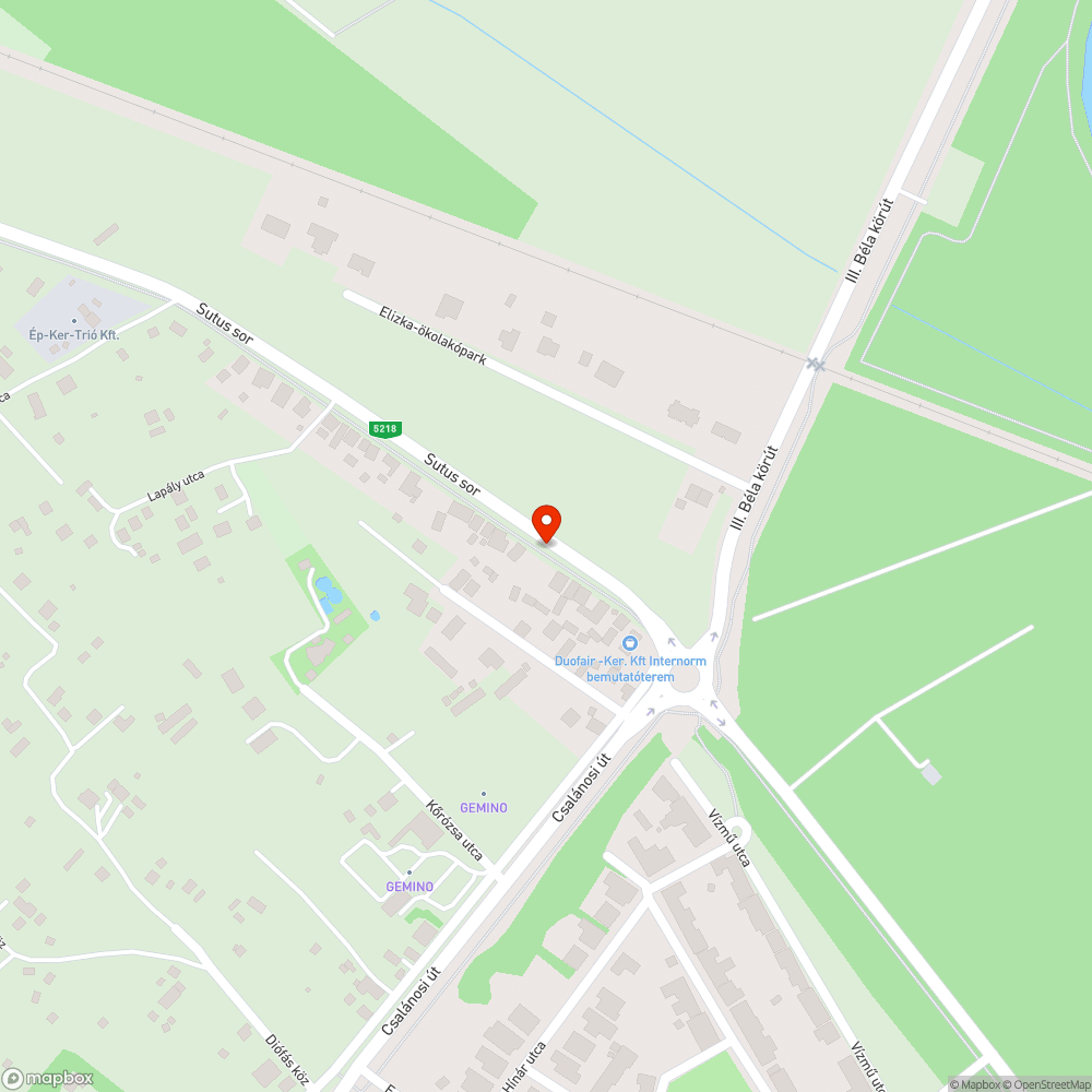 Gyalogos átkelés bejelentés helye