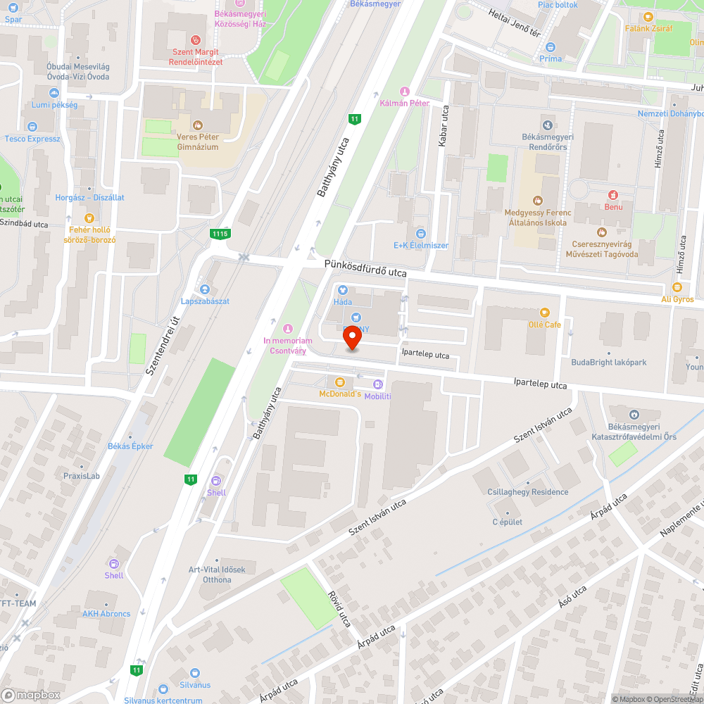 Rossz állapotú járda bejelentés helye