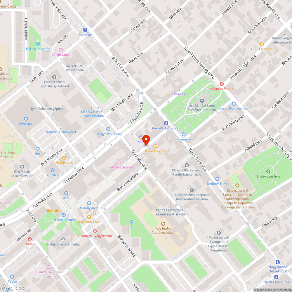 Szétmállott beton felületű Telekom aknafedő bejelentés helye