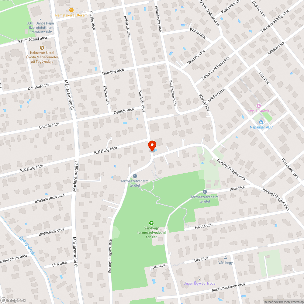 Kerényi Frigyes - Kokárda zöldhulladék bejelentés helye