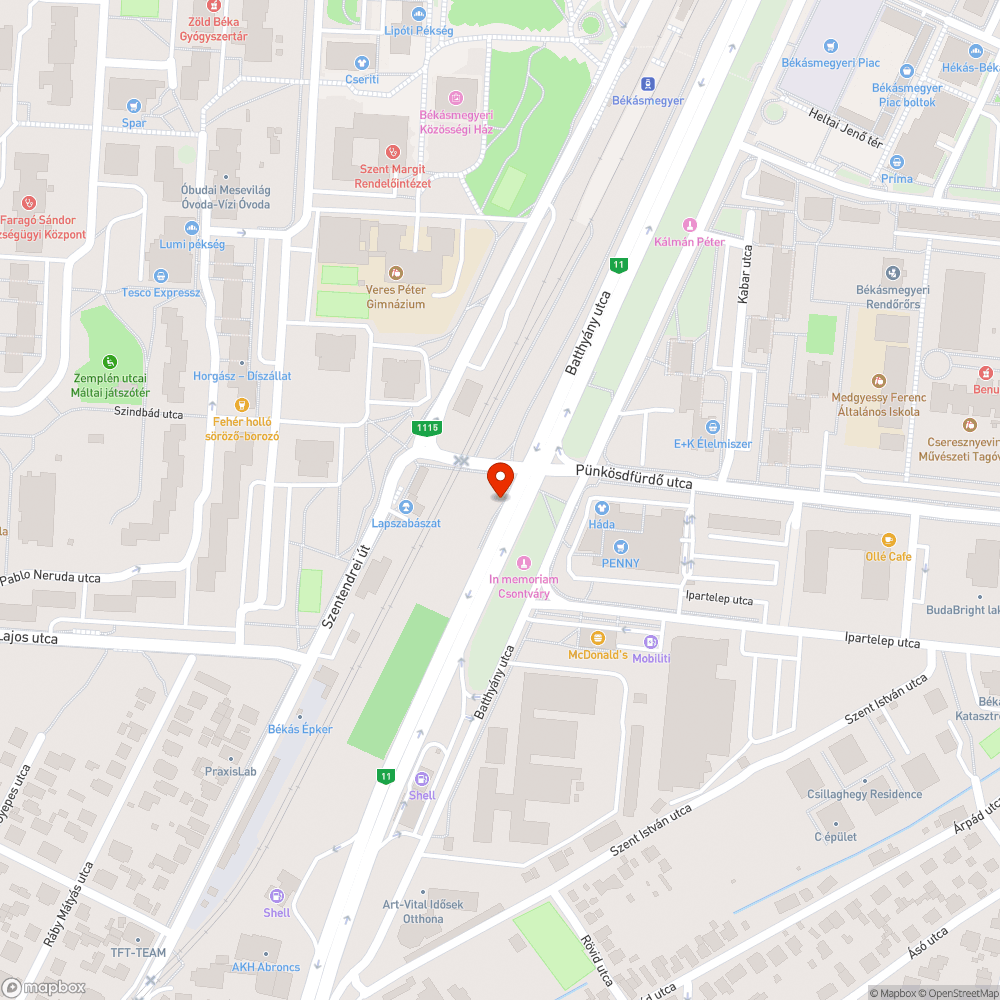 Eldugult víznyelő bejelentés helye