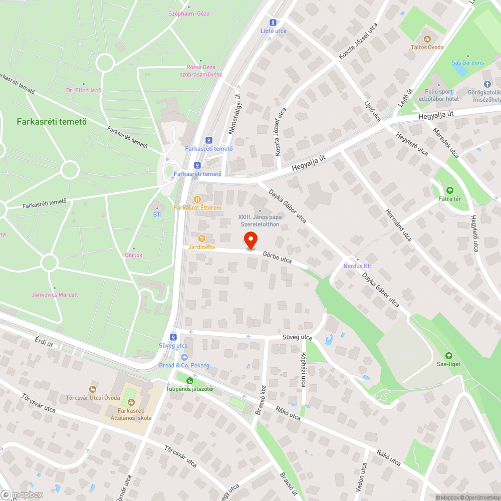 Felbontott út beszakadása bejelentés helye