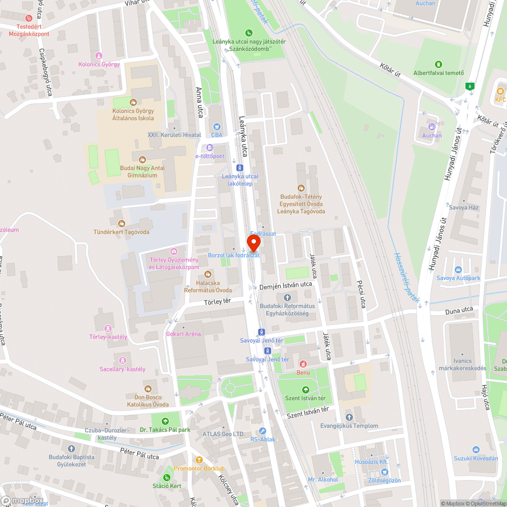 Bálványfa sarjak bejelentés helye