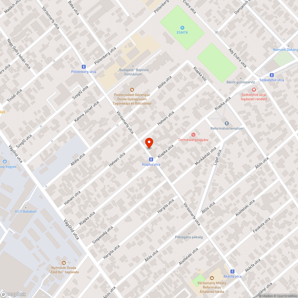 Botlásveszélyes szekrény bejelentés helye