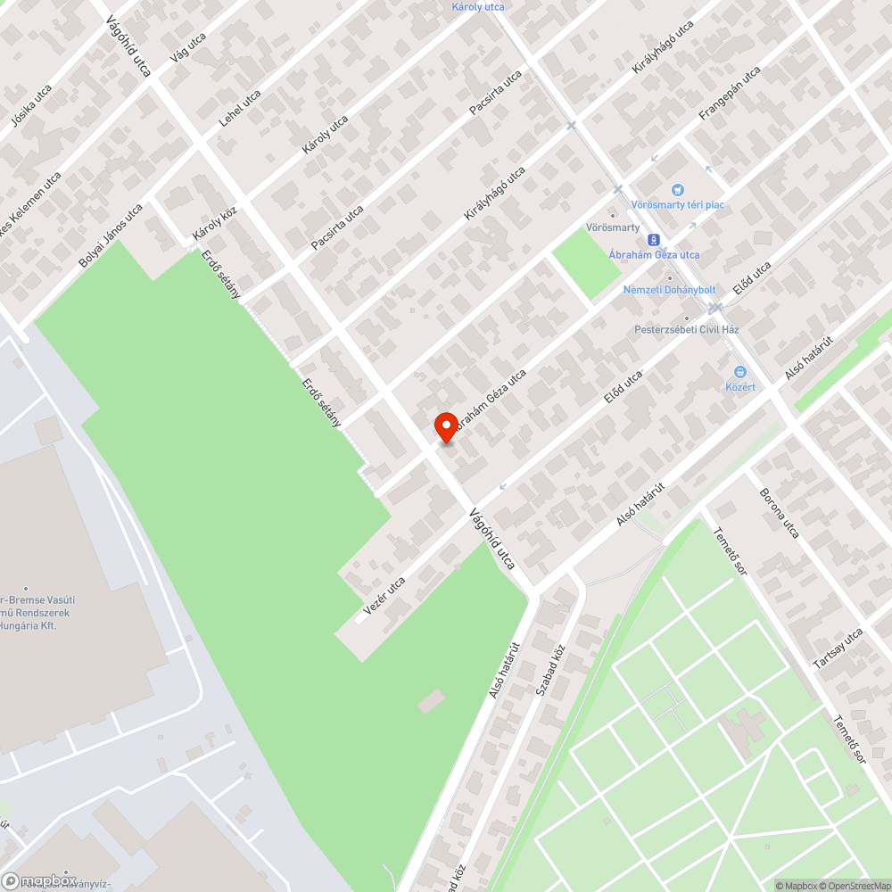 Beszakadt járda bejelentés helye