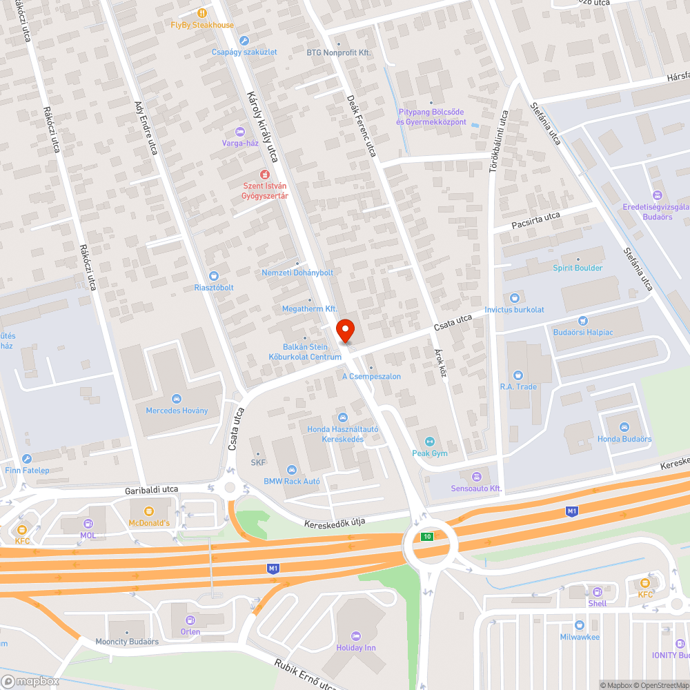 Kiégett sárga bejelentés helye