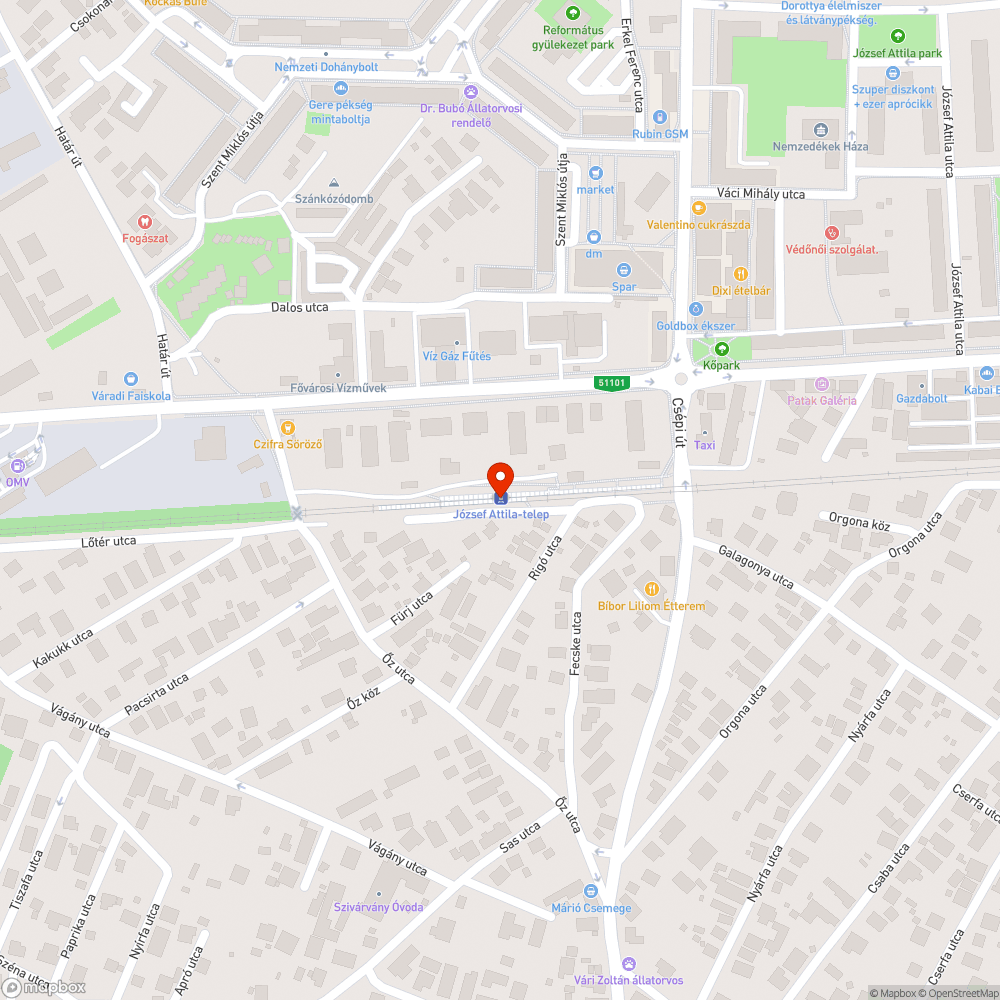 Szemetes terület bejelentés helye