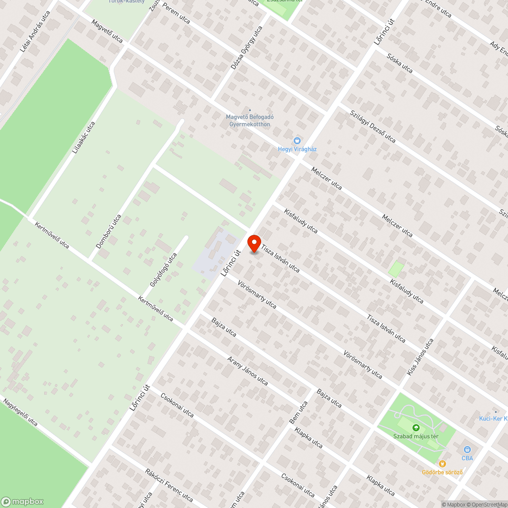 Besüllyedt út bejelentés helye