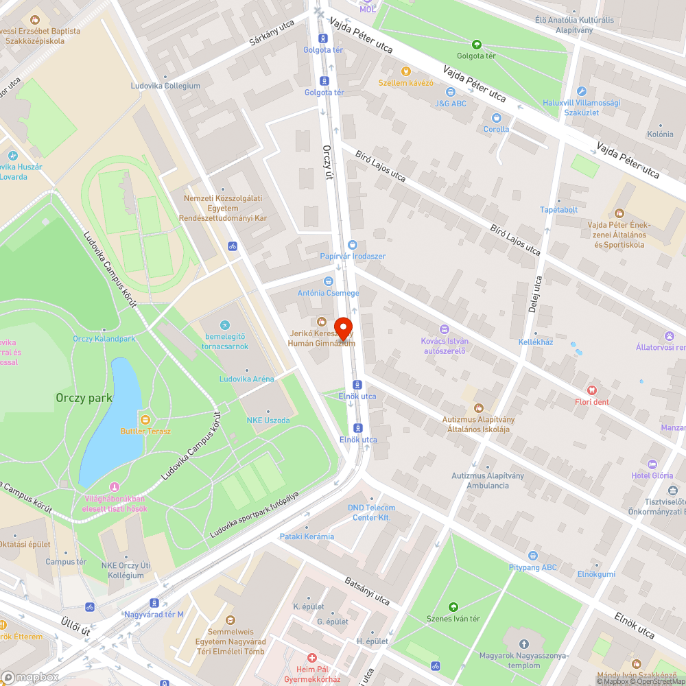 Törött Telekom aknafedő bejelentés helye