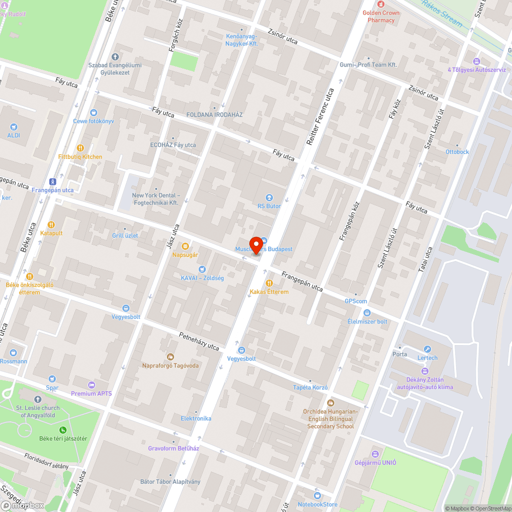 Sérült utcatábla bejelentés helye