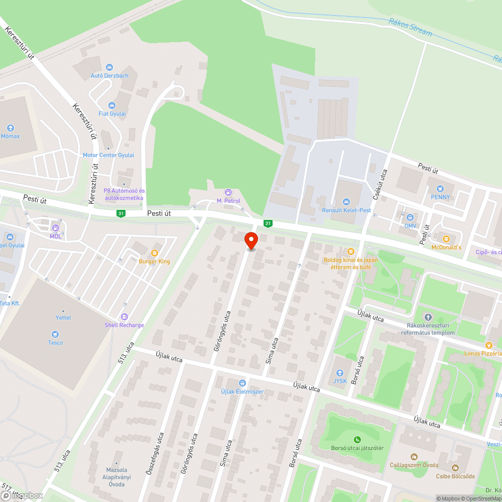 Csatorna fedél bejelentés helye