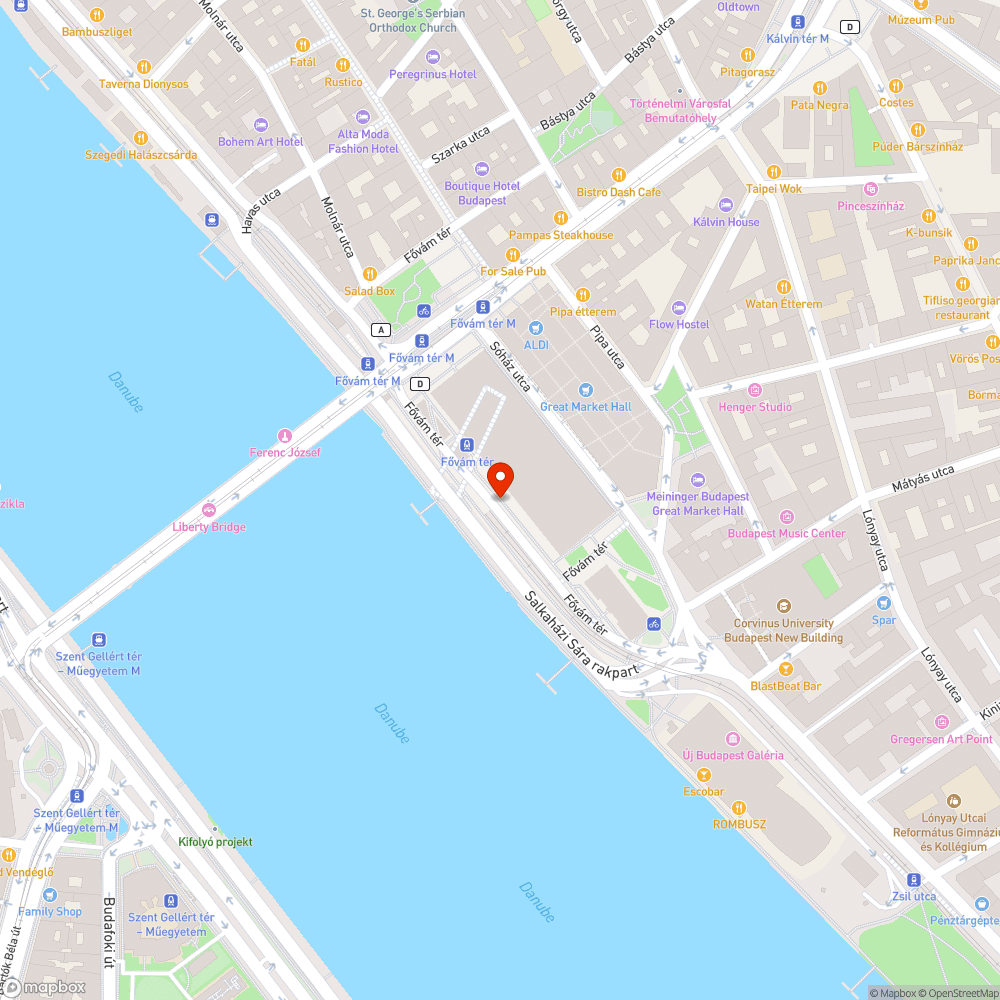 Fővám tér lépcső feljáratai szemetesek bejelentés helye