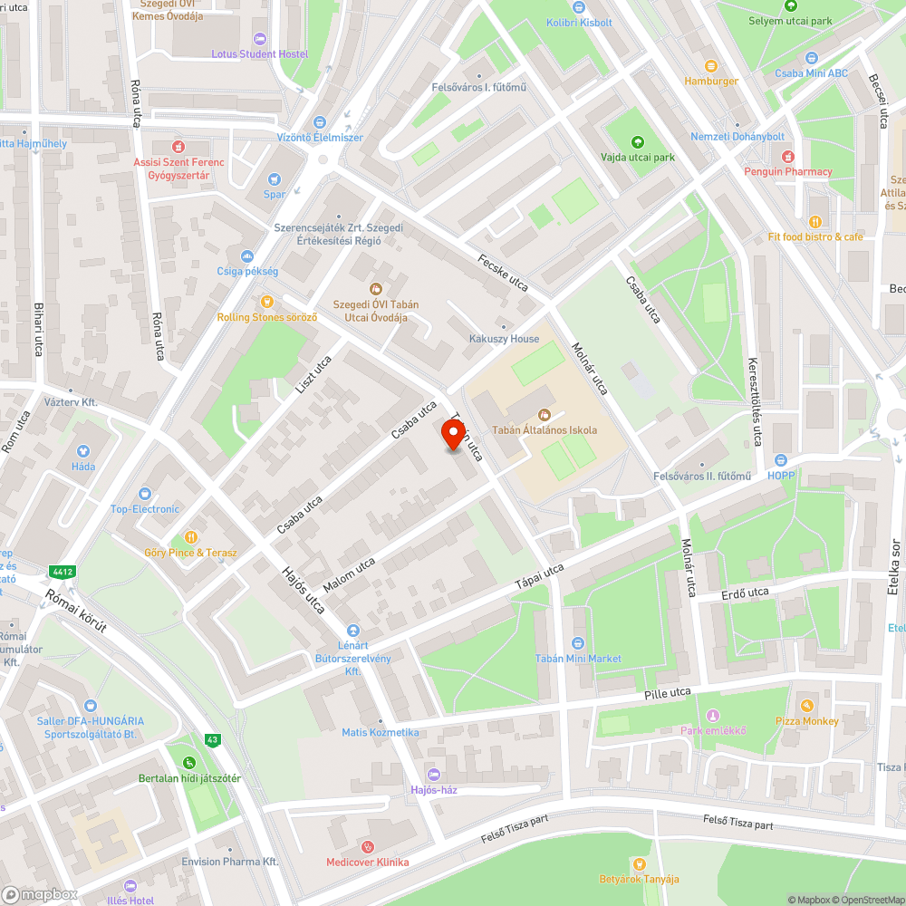 Fröcskölés bejelentés helye