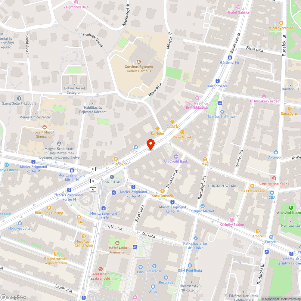 üres fahely Bartók Béla út bejelentés helye