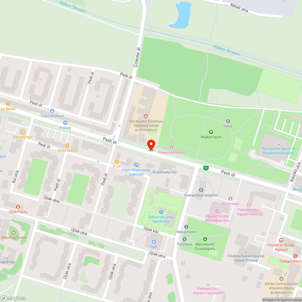 BKK fan bejelentés helye