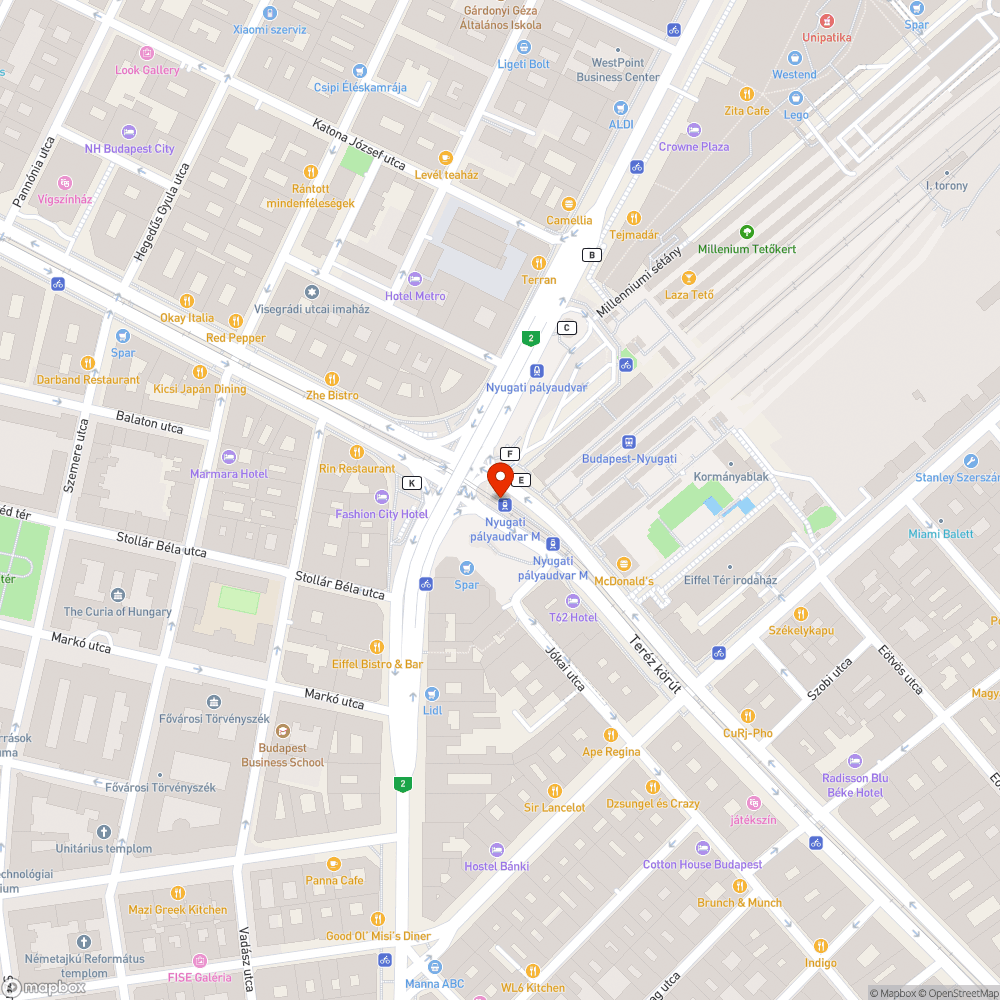 Nyugati tér, Spar előtt szemét napok óta bejelentés helye