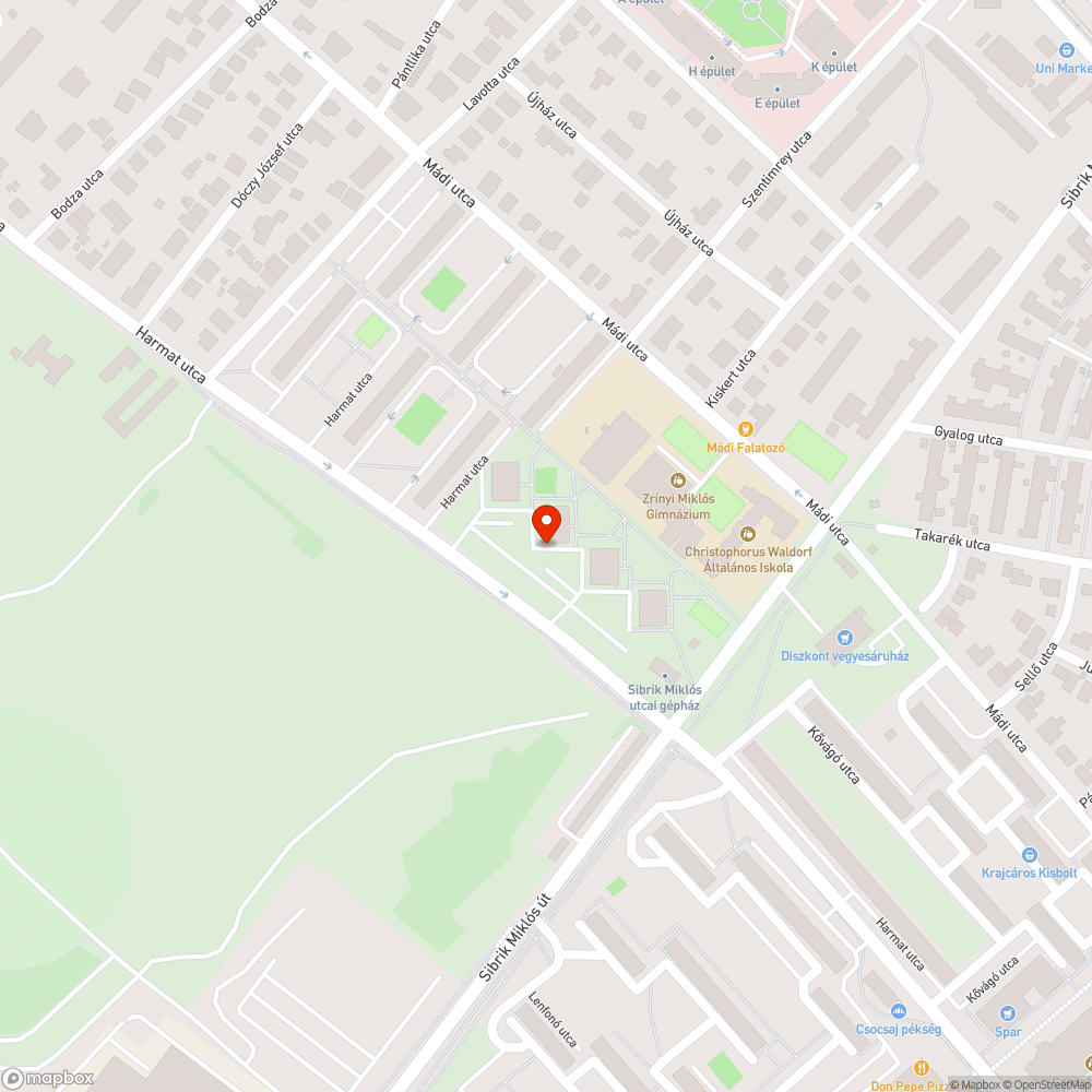 Matrac bejelentés helye