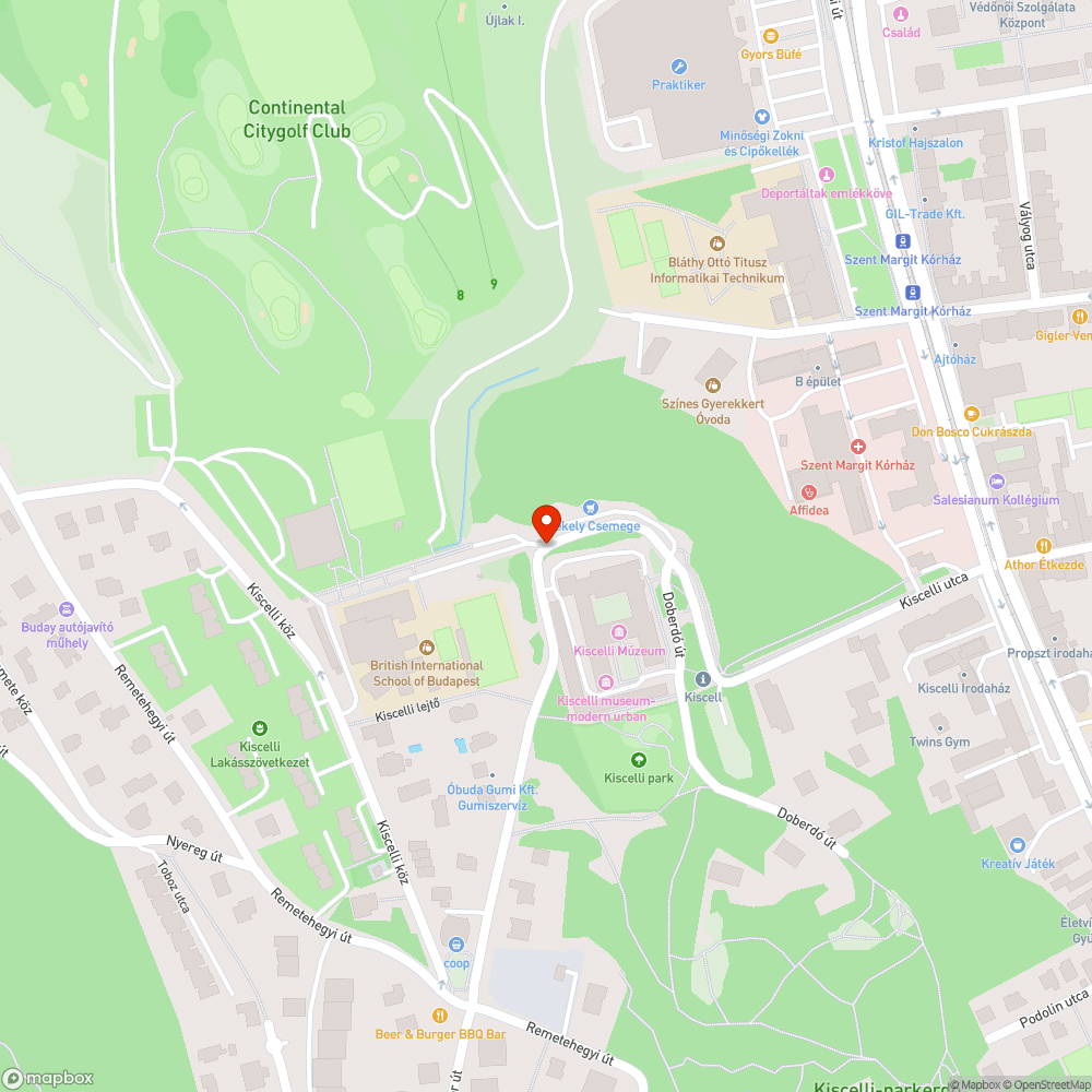 Kátyú a Kolostor utcában bejelentés helye