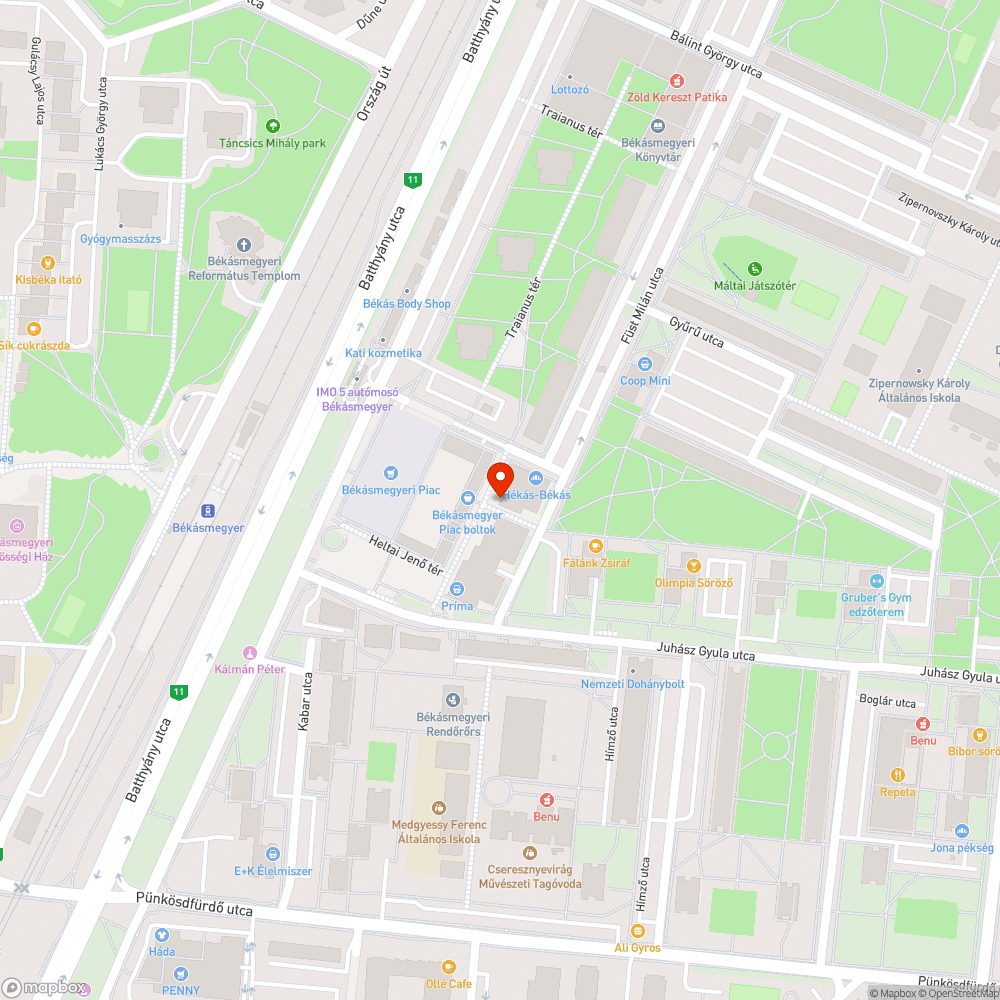 Botlásveszély bejelentés helye