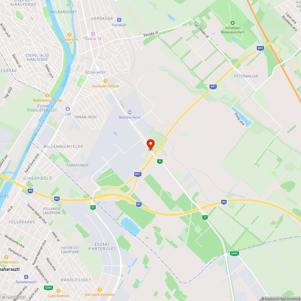 M51 autóút Ócsai úti lehajtó táblázása bejelentés helye