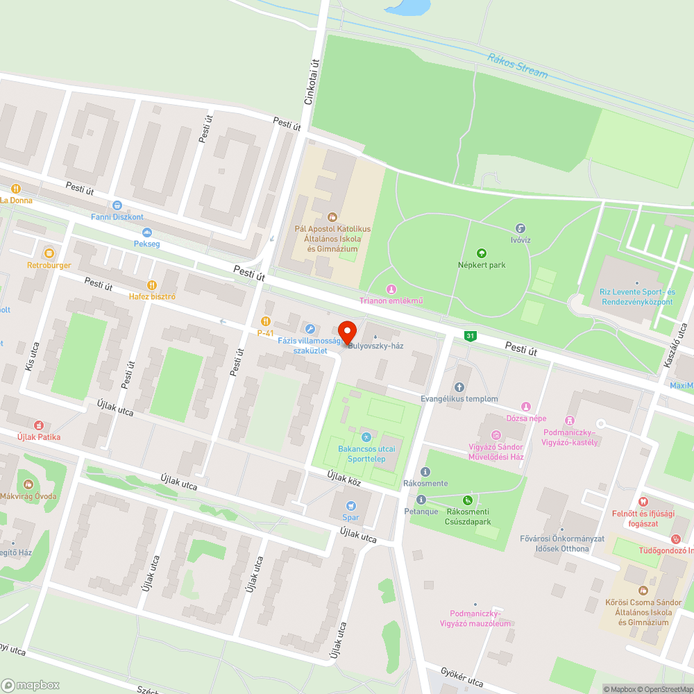 Szemét bejelentés helye