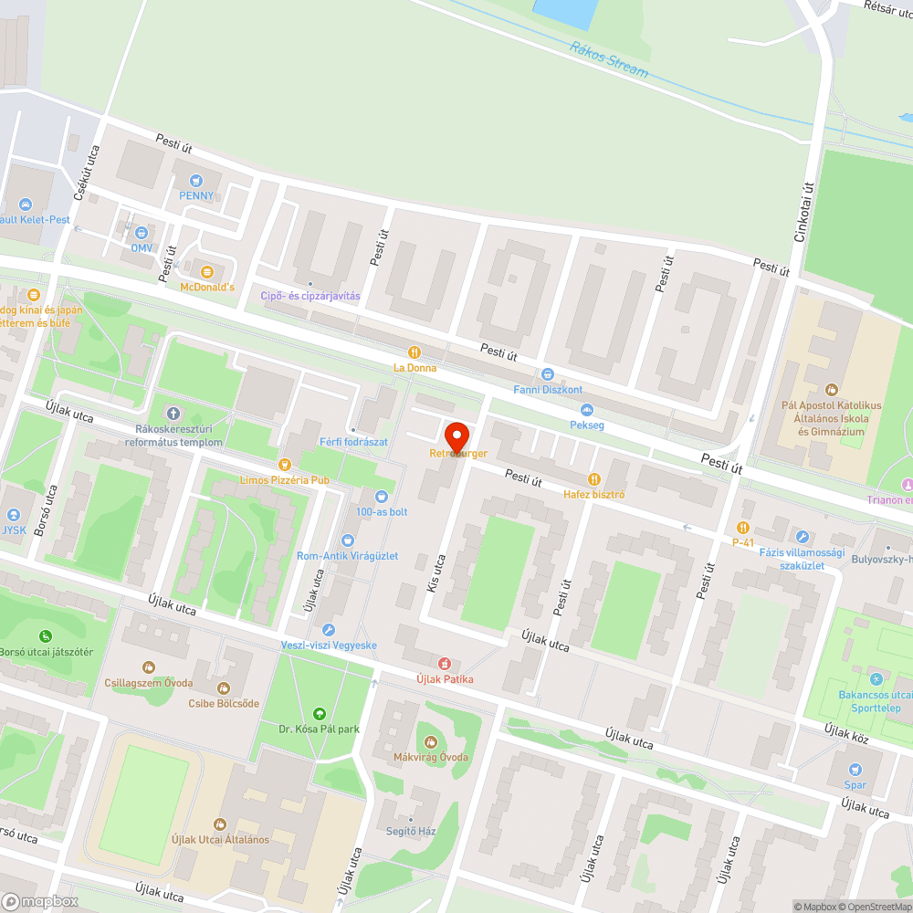 Szemét bejelentés helye