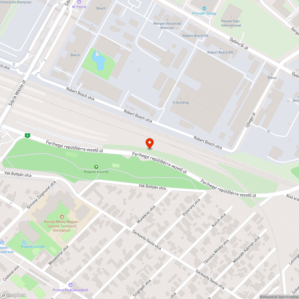 Eldugult víznyelő bejelentés helye