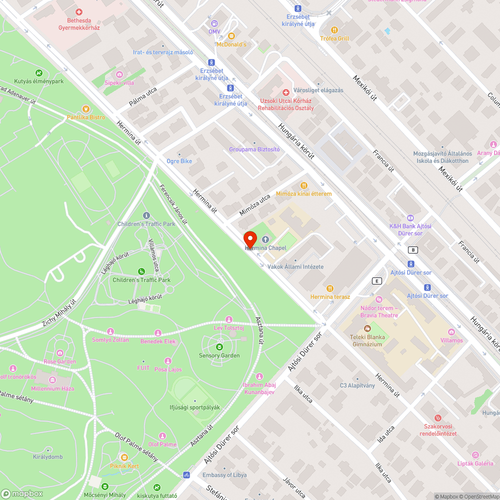 Elhagyott kis kék autó bejelentés helye