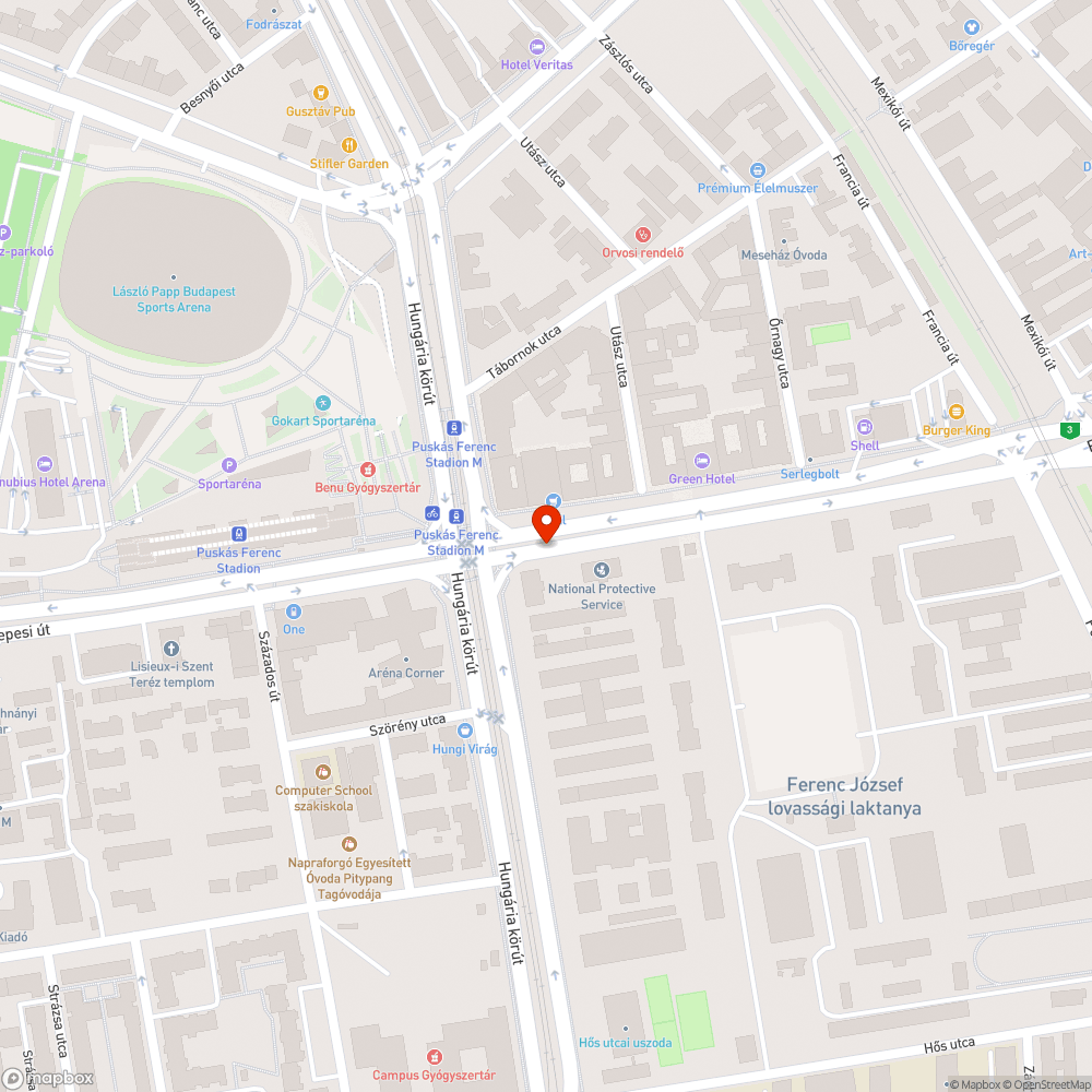 Fedlap bejelentés helye