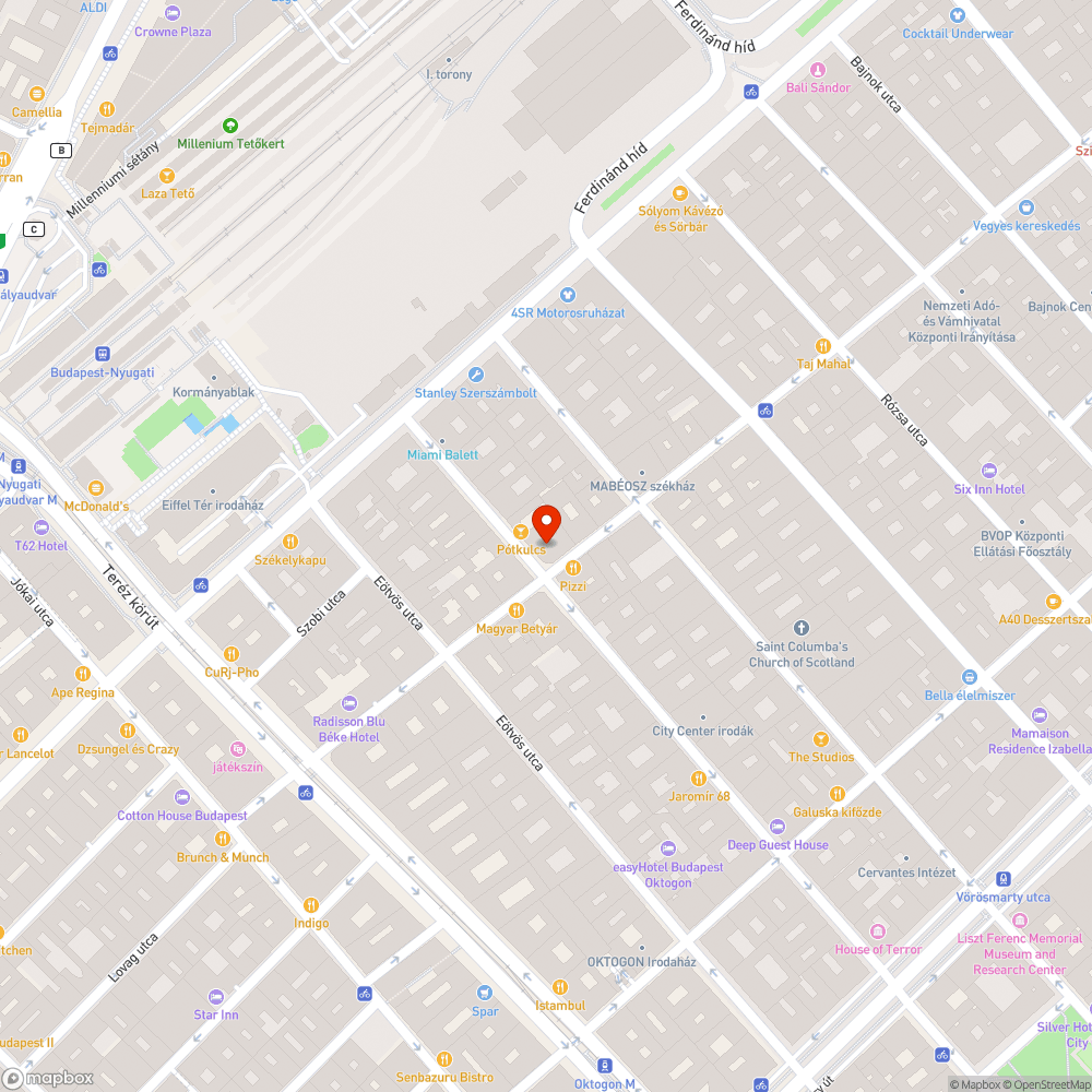 Fedél a sarkon bejelentés helye