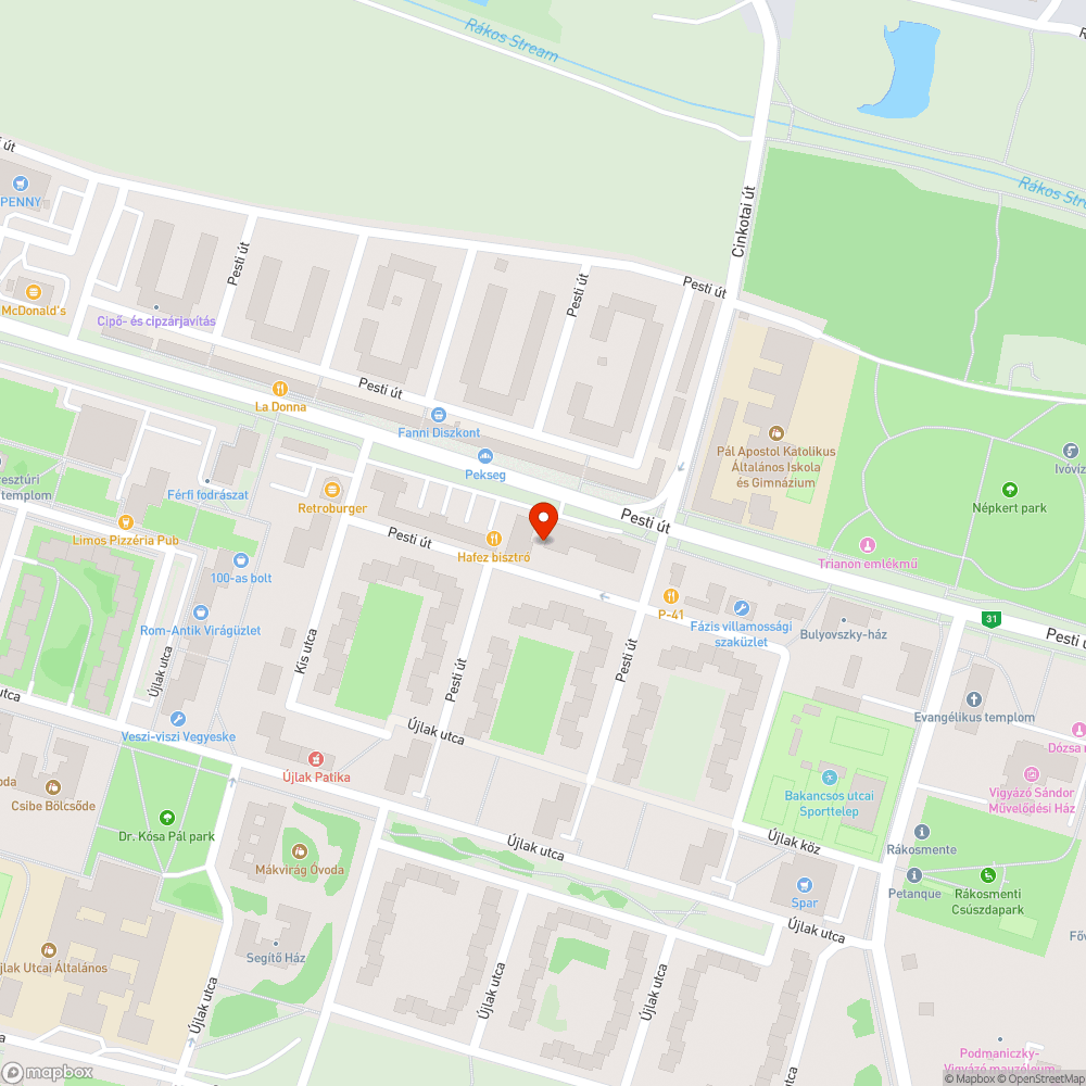 Bútorok bejelentés helye