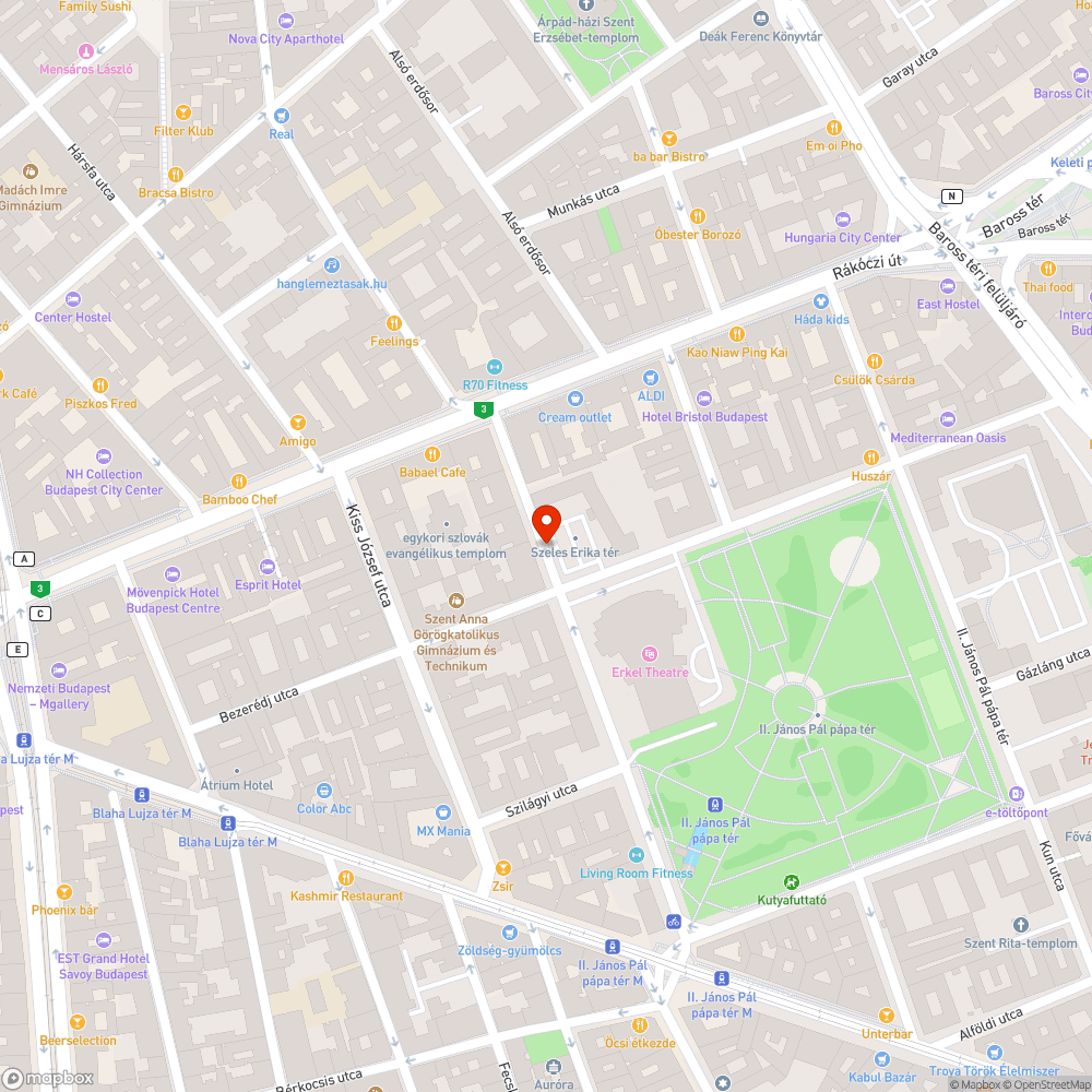 Sérült Telekom kábelakna bejelentés helye