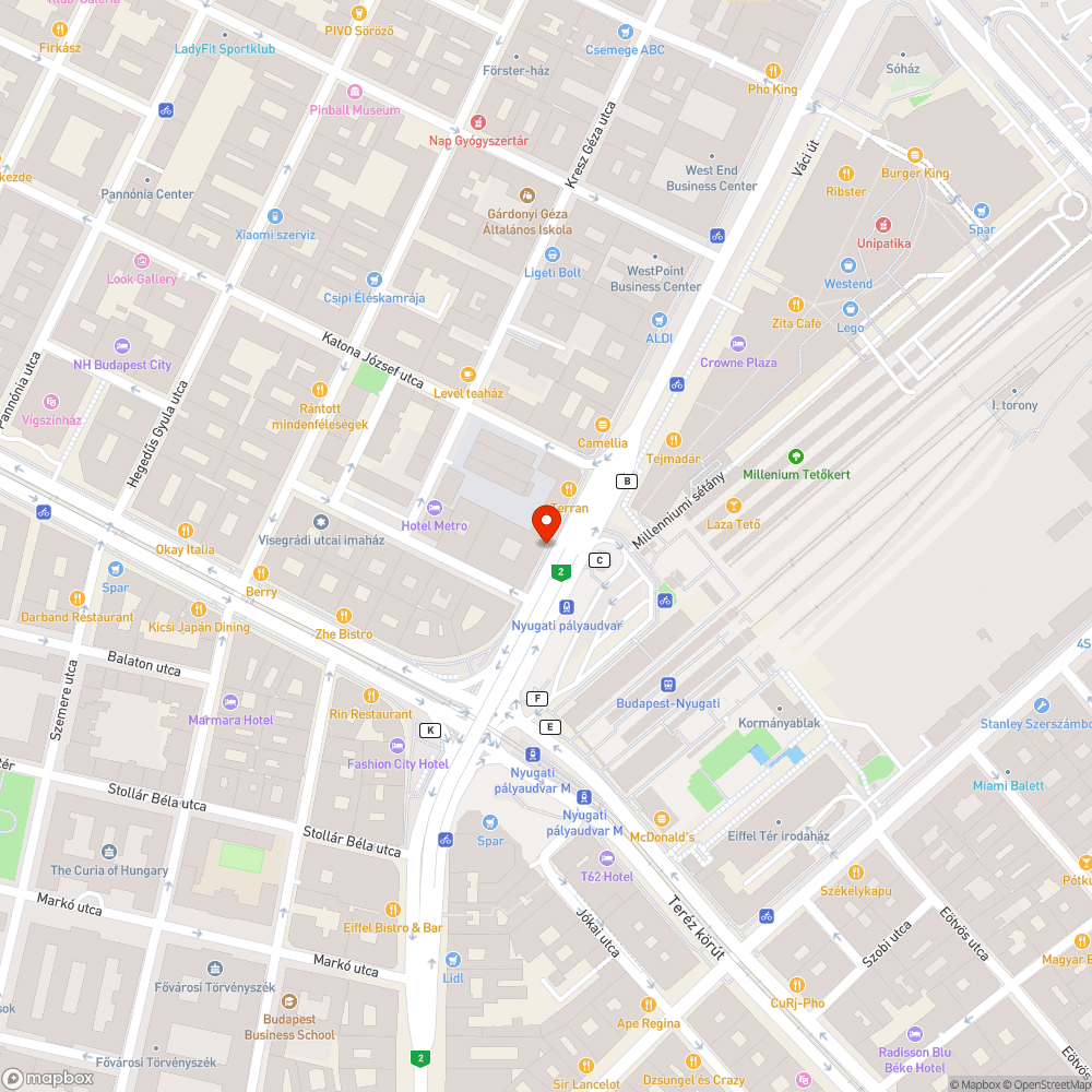 Nagyon hiányzó szemétgyűjtő a Váci úton bejelentés helye