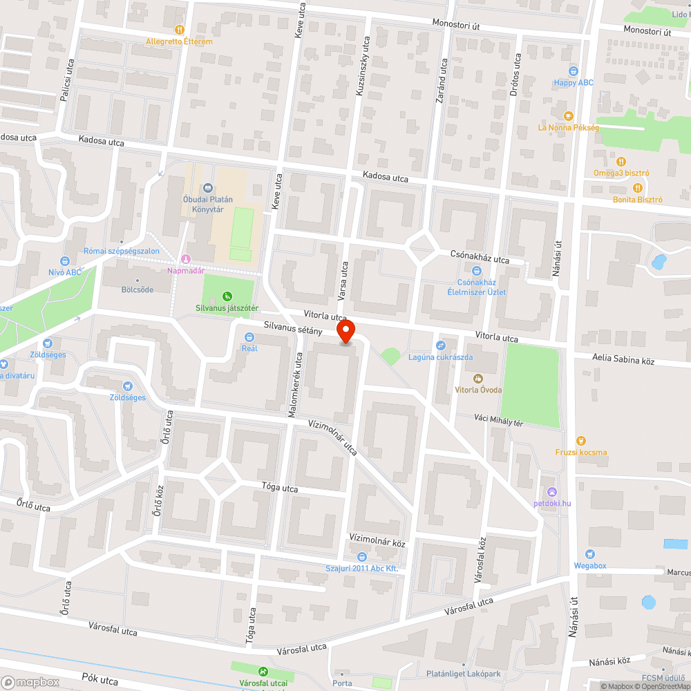 Parkolóhelyet foglaló autó bejelentés helye