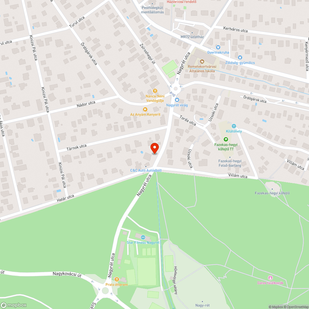 Törött oszlop bejelentés helye