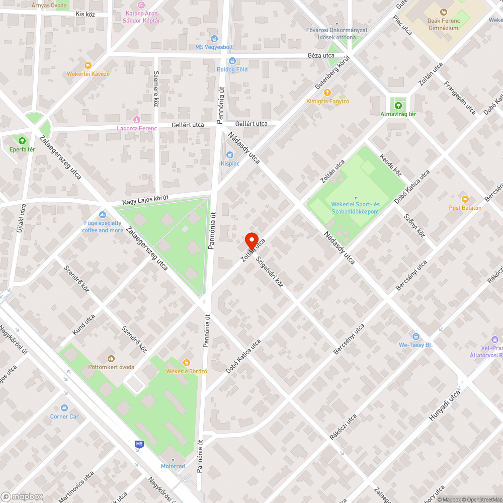 Beton oszlop az út szélén bejelentés helye