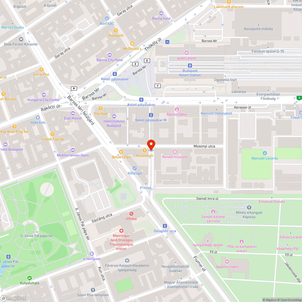 Törött aknafedő bejelentés helye