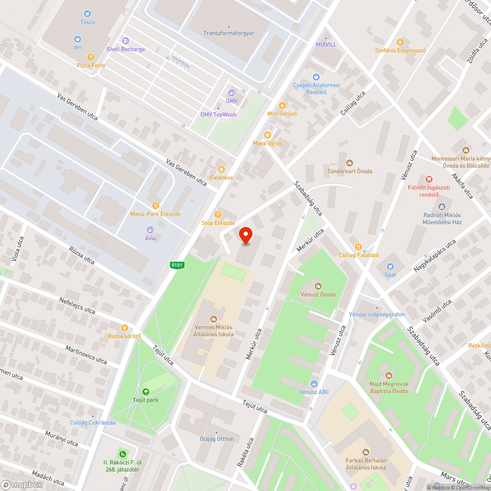 A zöld növényzet kitakarja a közvilágítást bejelentés helye