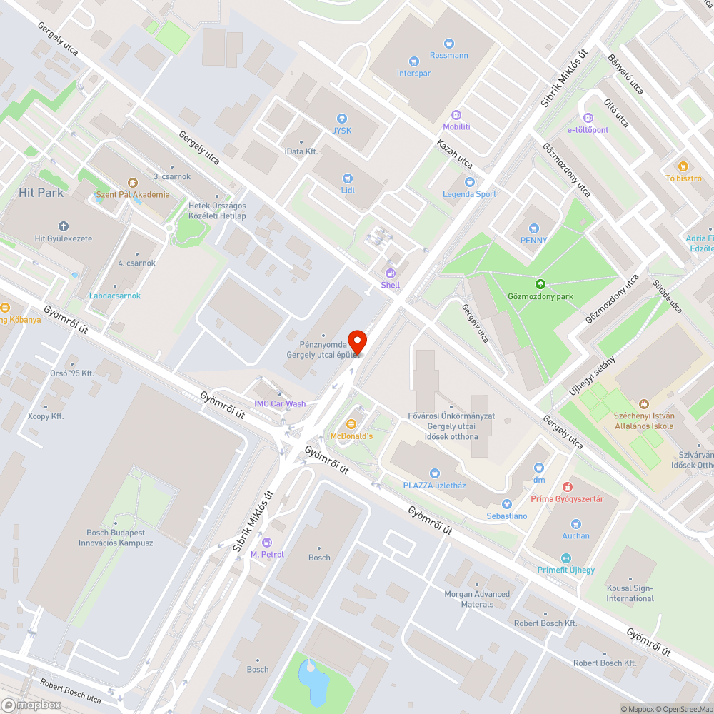 Keretbe süllyedő aszfalt burkolata körüli csatornafedlap bejelentés helye