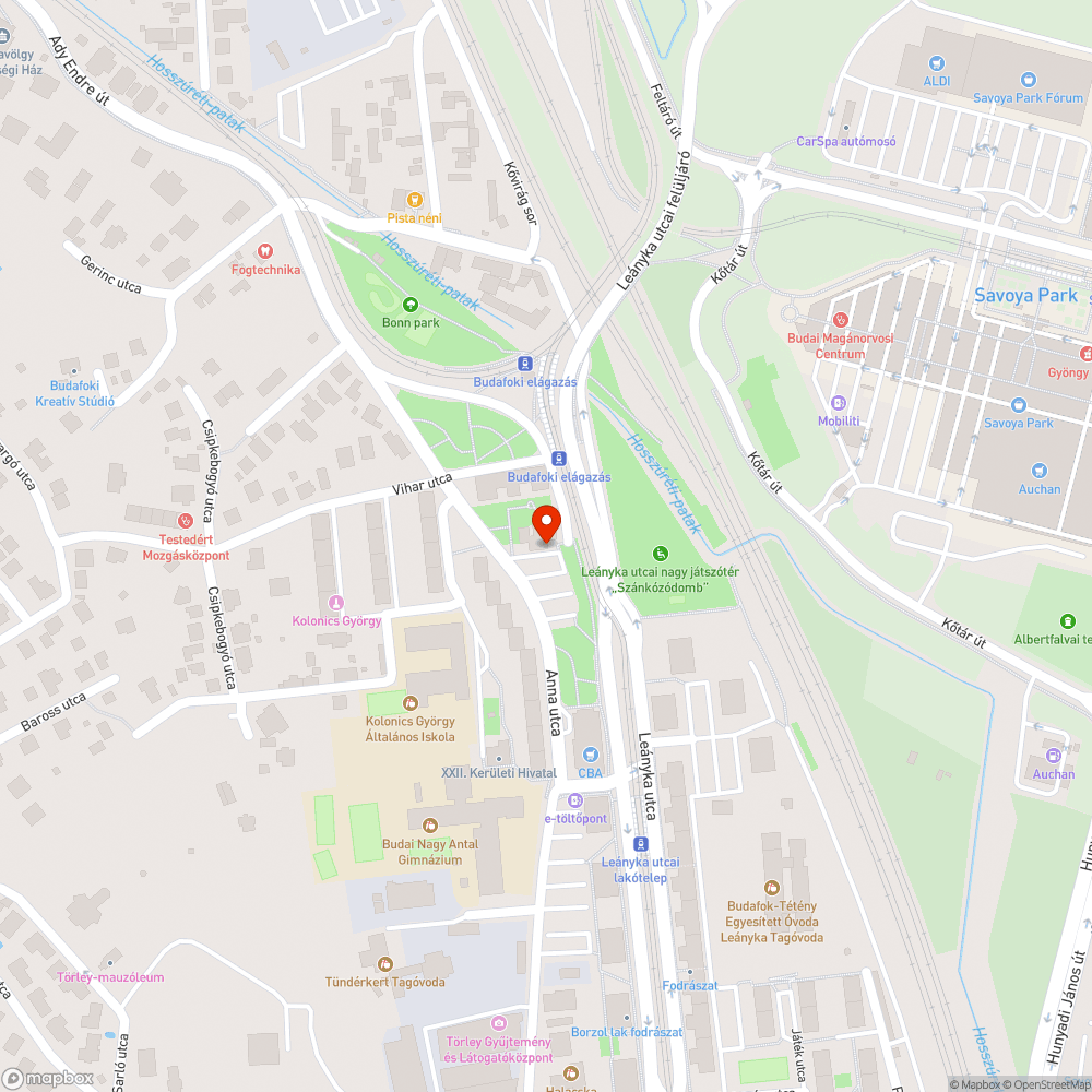 Botlásveszélyes fedlap bejelentés helye