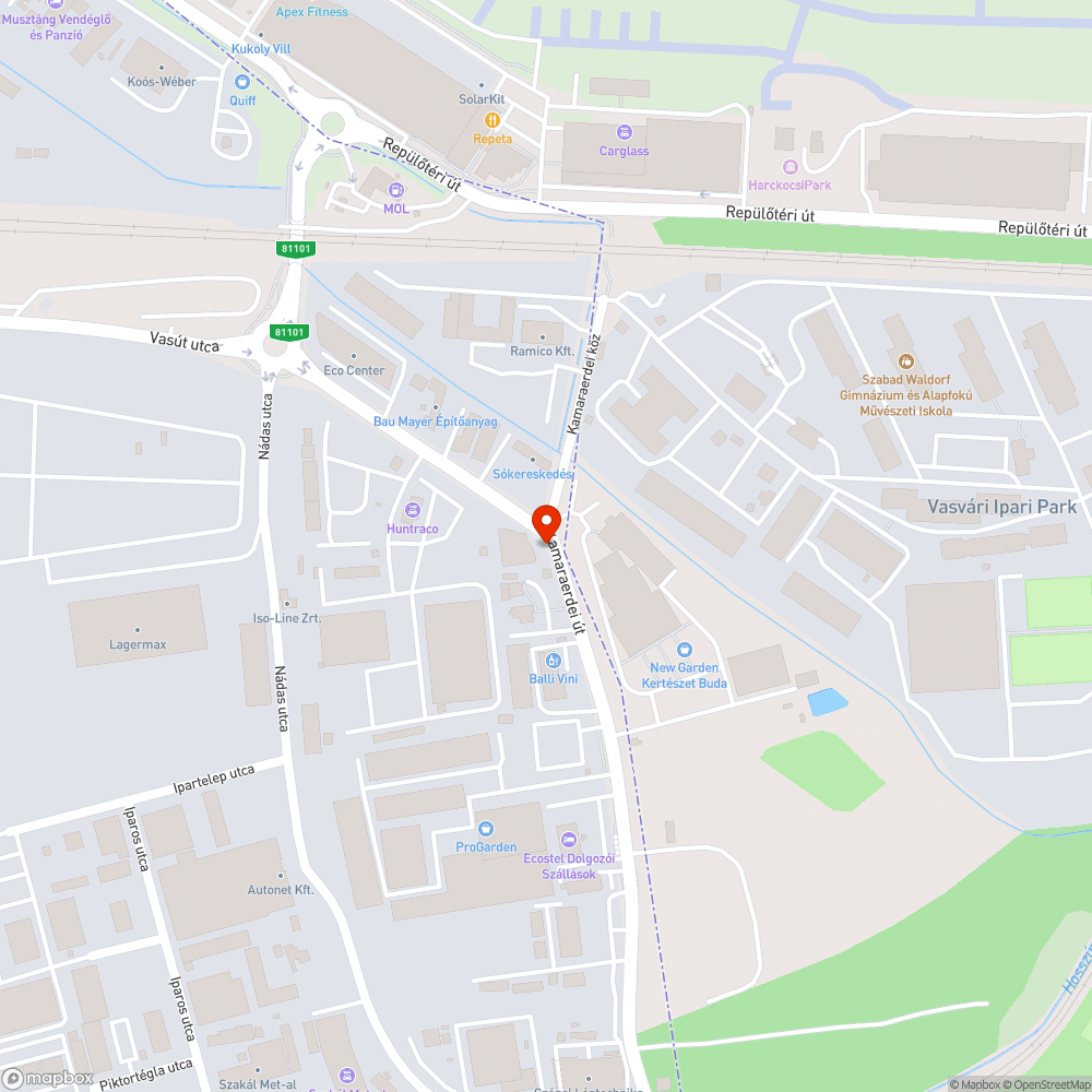 Hiányzó város tábla bejelentés helye