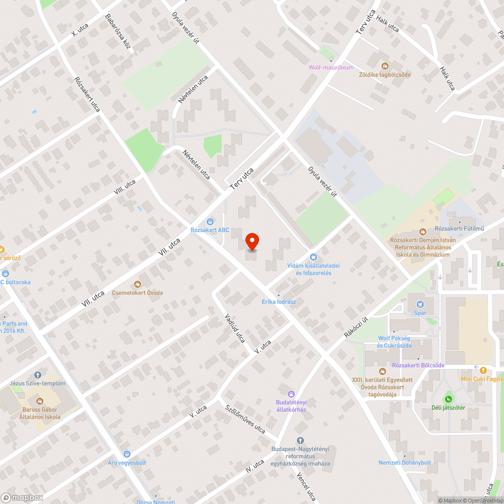 Tepsifa bejelentés helye