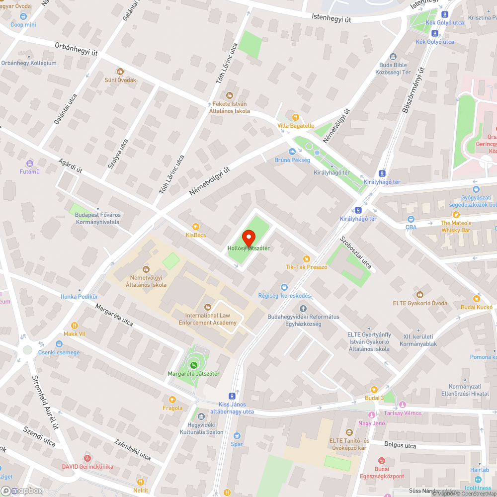 Hollósy játszótér bejelentés helye