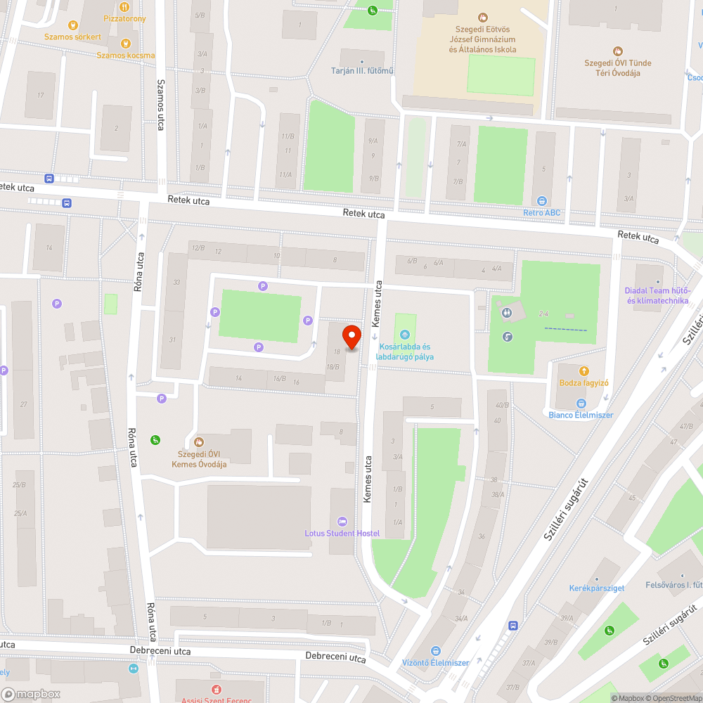 Lámpa nem világít - Kemes u. 18. bejelentés helye