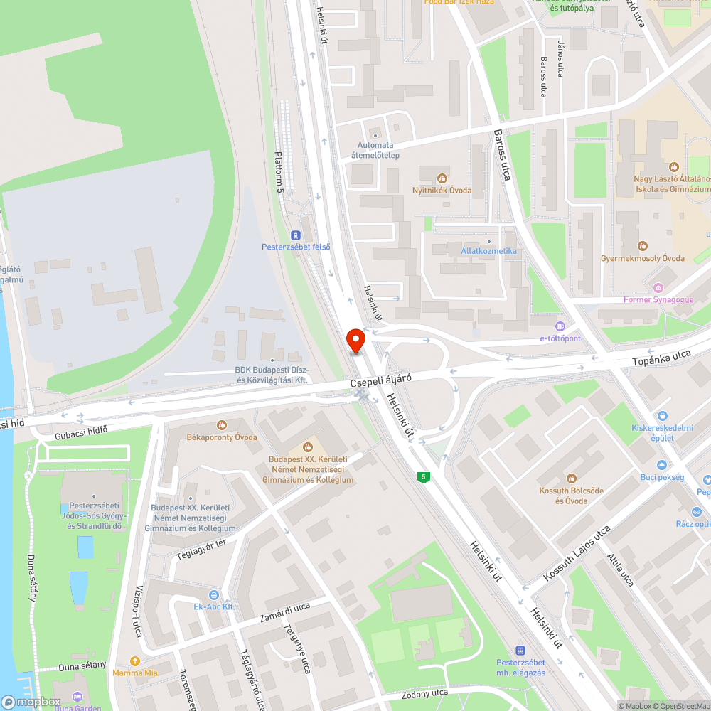 Hiányzó fényterelő bejelentés helye