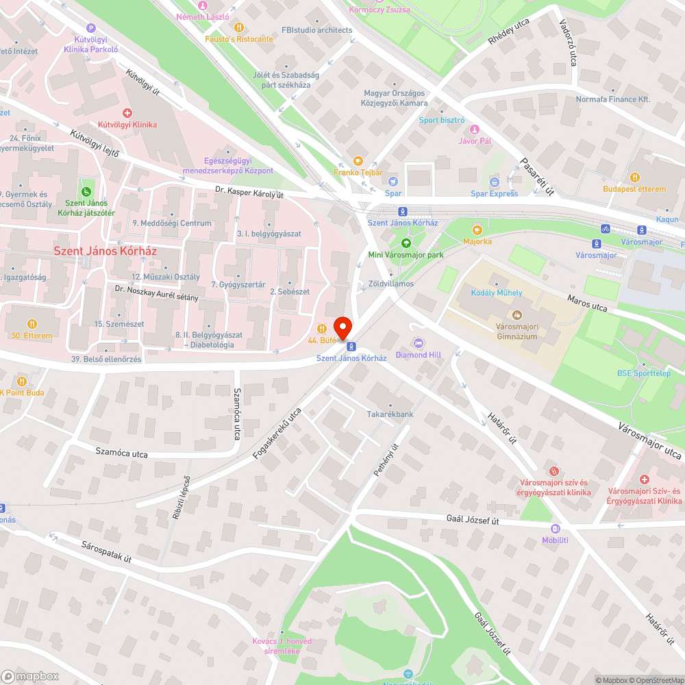 Útban lévő tábla bejelentés helye