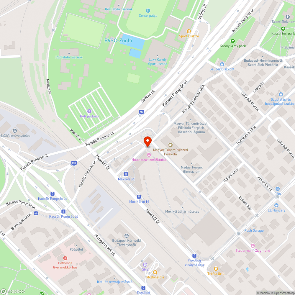 Roncs bejelentés helye