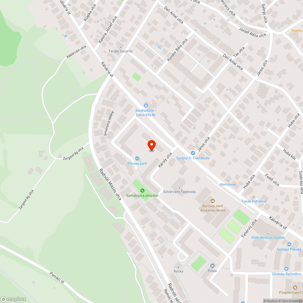 Leszakadt szemetes bejelentés helye