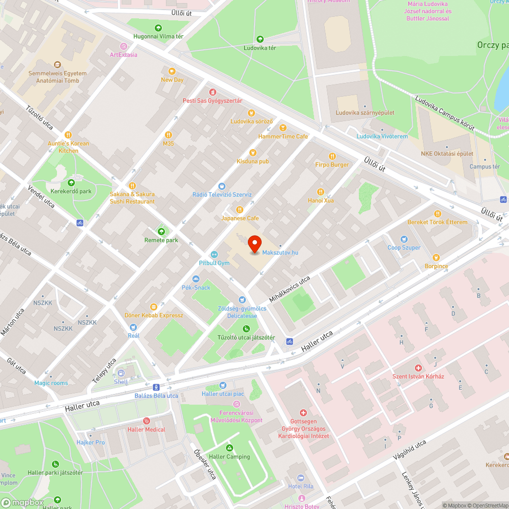 Hiányos járda bejelentés helye